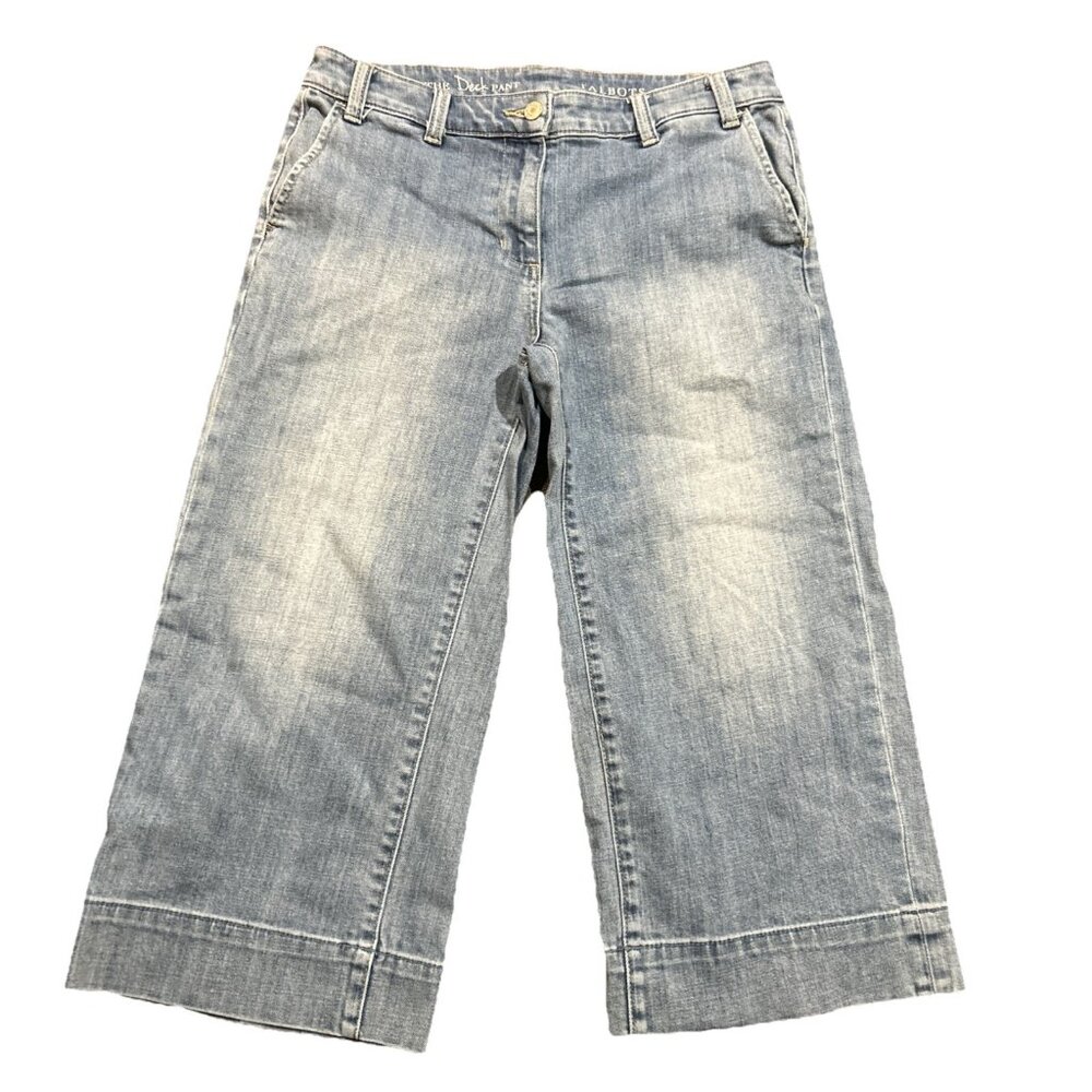 Talbots Jeans Denim 6p Petite The Deck Nautical Coastal